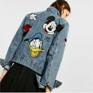 Zara Disney Denim Jacket M